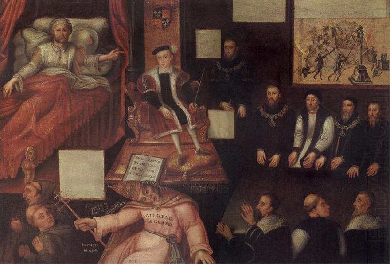 Edward and the Pope,and anti-papal allegorical painting, unknow artist